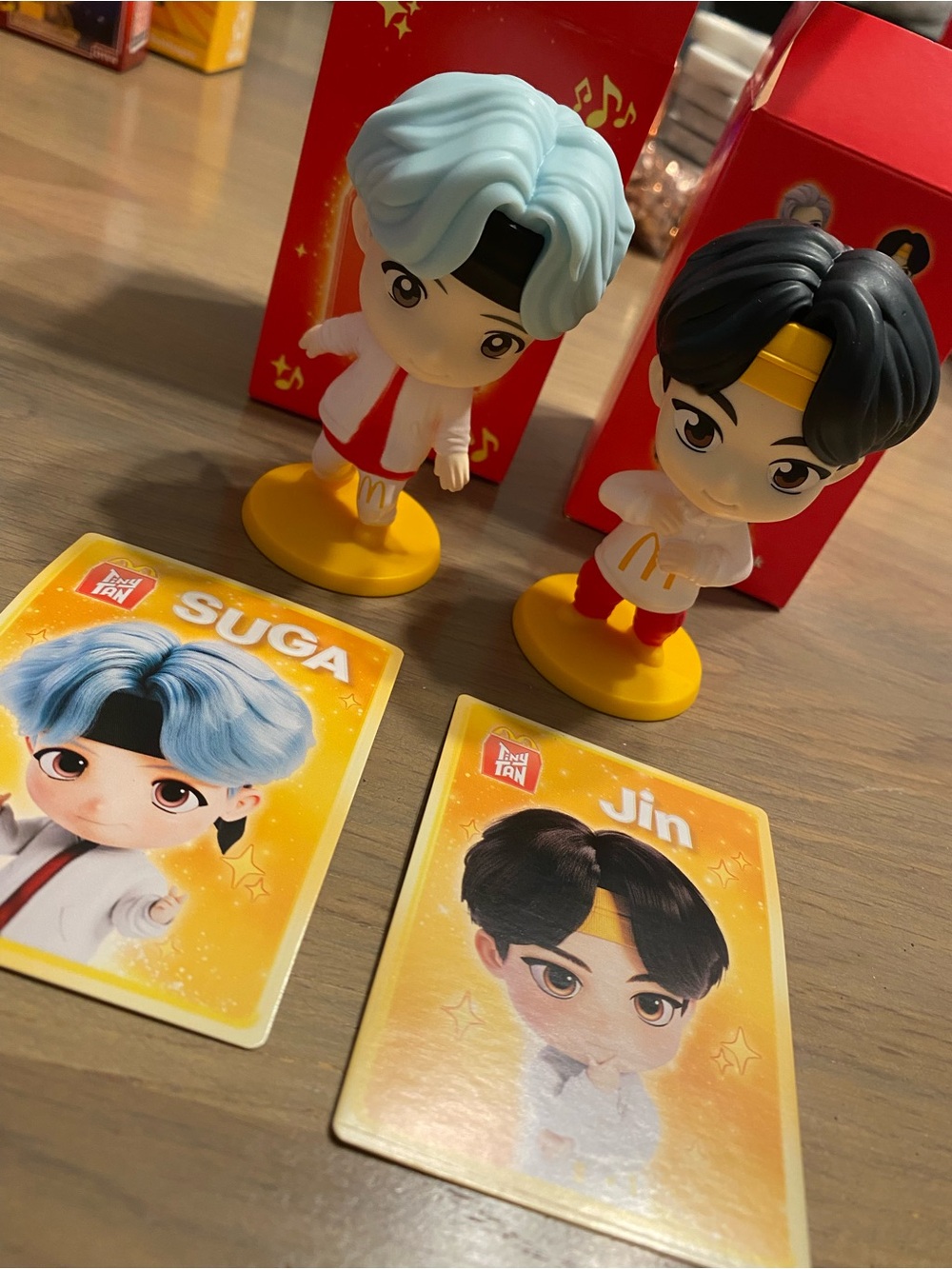BTS Suga & Jin Mini Figure Collectible Set